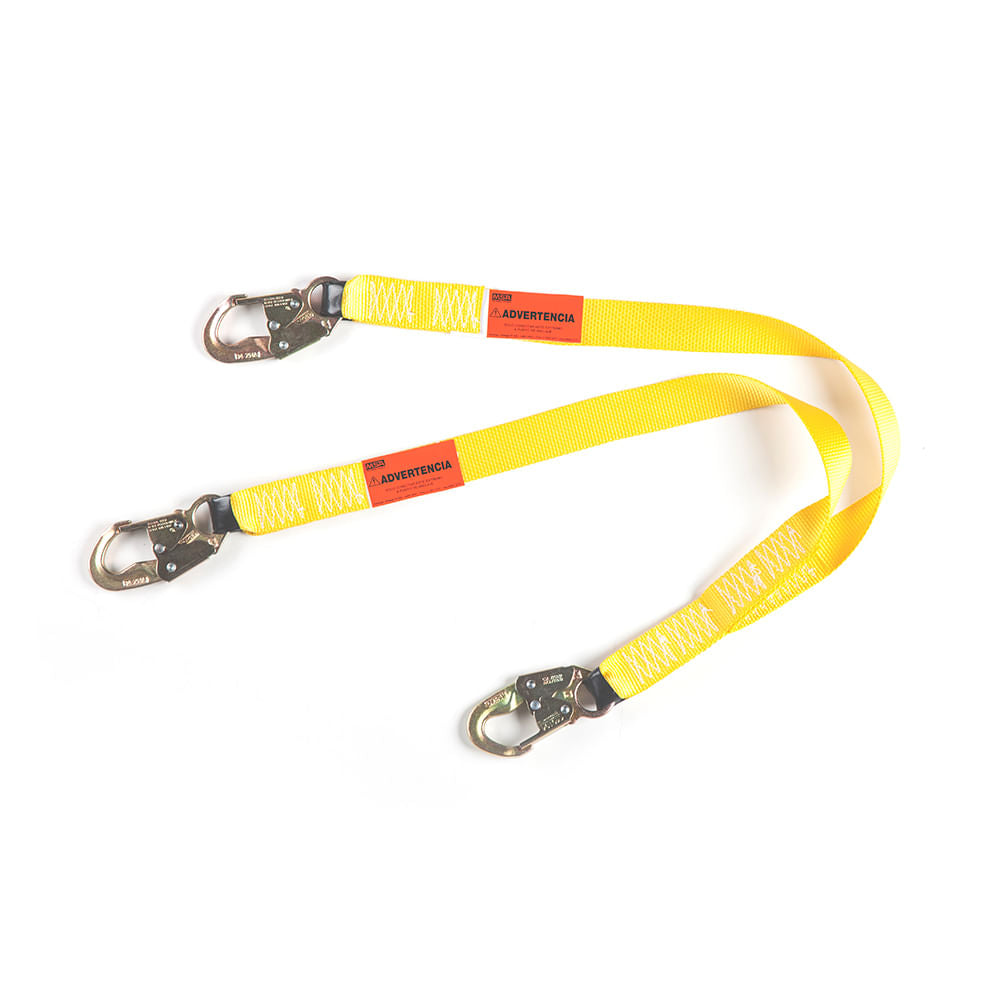 Linea de vida MSA en Y c/ shock absorber 2 gancho escala 1.8m