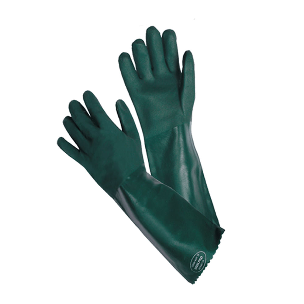 Guantes de Seguridad Steelpro Pvc Verde Rugson 18 645Gj-10