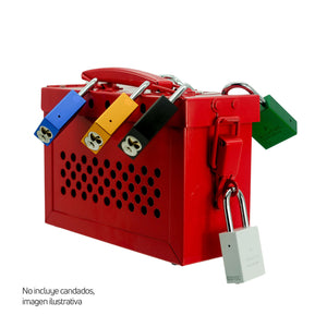 Caja de Bloqueo Grupal Aviator A498 Imp Rojo