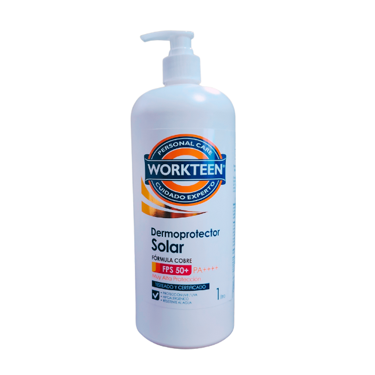 Protector Solar Workteen Cobre con Valvula 1 Lt