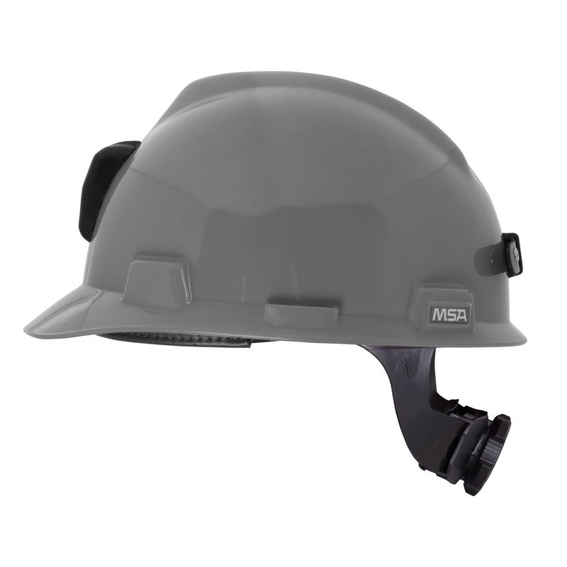 Casco de Seguridad MSA Ala V-Gard Fas-Trac III Pl/Pc Gris