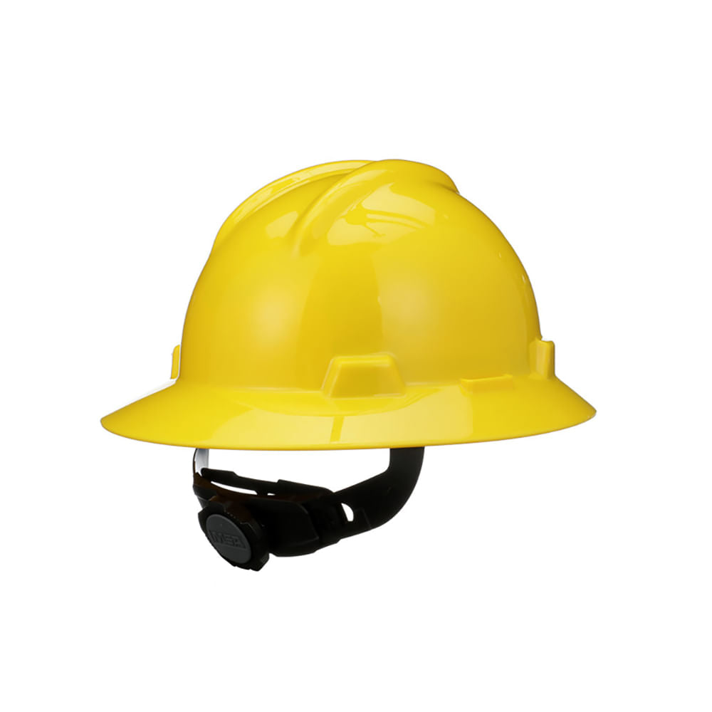 Casco de seguridad MSA V-Gard Ala Amarillo