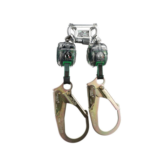 Retractil mini de seguridad MSA PFL V-TEC doble gancho escala 1.8m