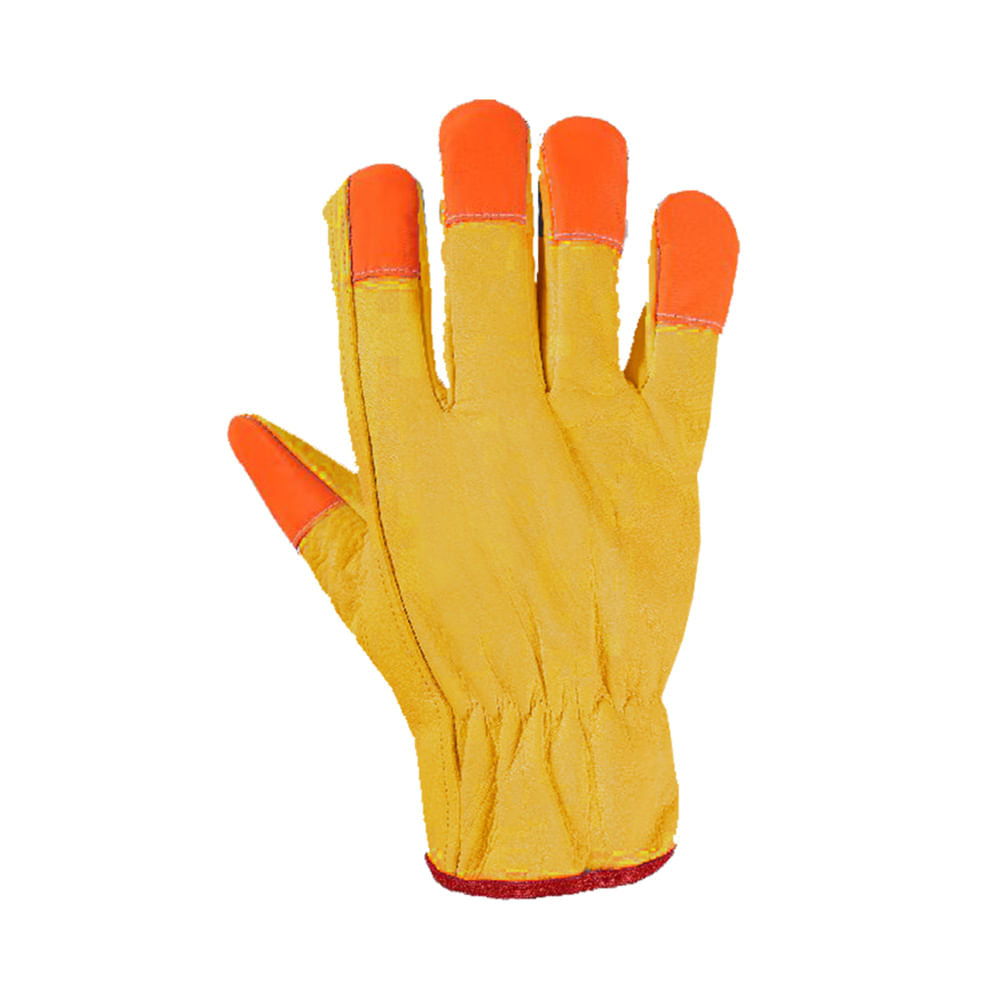 Guantes de Seguridad Apro Cabritilla Sin Forro Amarillo Alta Visibilidad