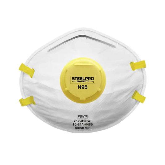 Respirador de Seguridad Steelpro desechable N95 2740 V (10 U)