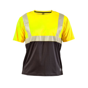 Polera Hardowrk Reflectiva Hw Manga Corta Amarillo Fluor