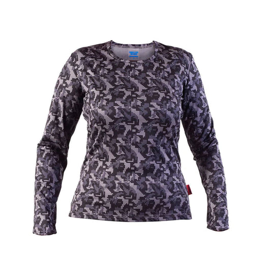 Camiseta Hardwork Primera Capa Hw Hdx Camo Mujer Negra