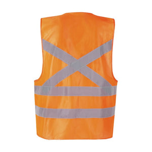 Chaleco Kumen Reflectante Supervisor Naranjo Fluor