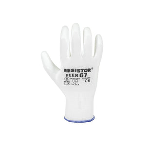 Guantes de Seguridad Resistor Flex Palma Pu 67 Blanco