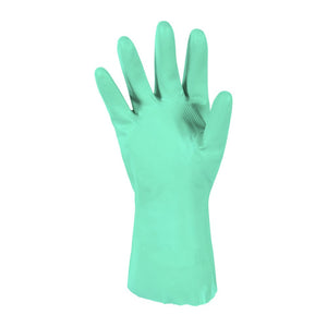 Guantes de Seguridad Resistor Nitrilo Flocado Verde