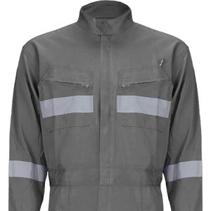 Buzo Black Wolf Piloto Poplin con Cinta Reflectante Gris
