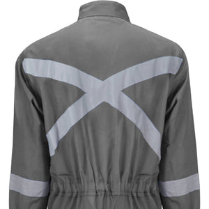 Buzo Black Wolf Piloto Poplin con Cinta Reflectante Gris