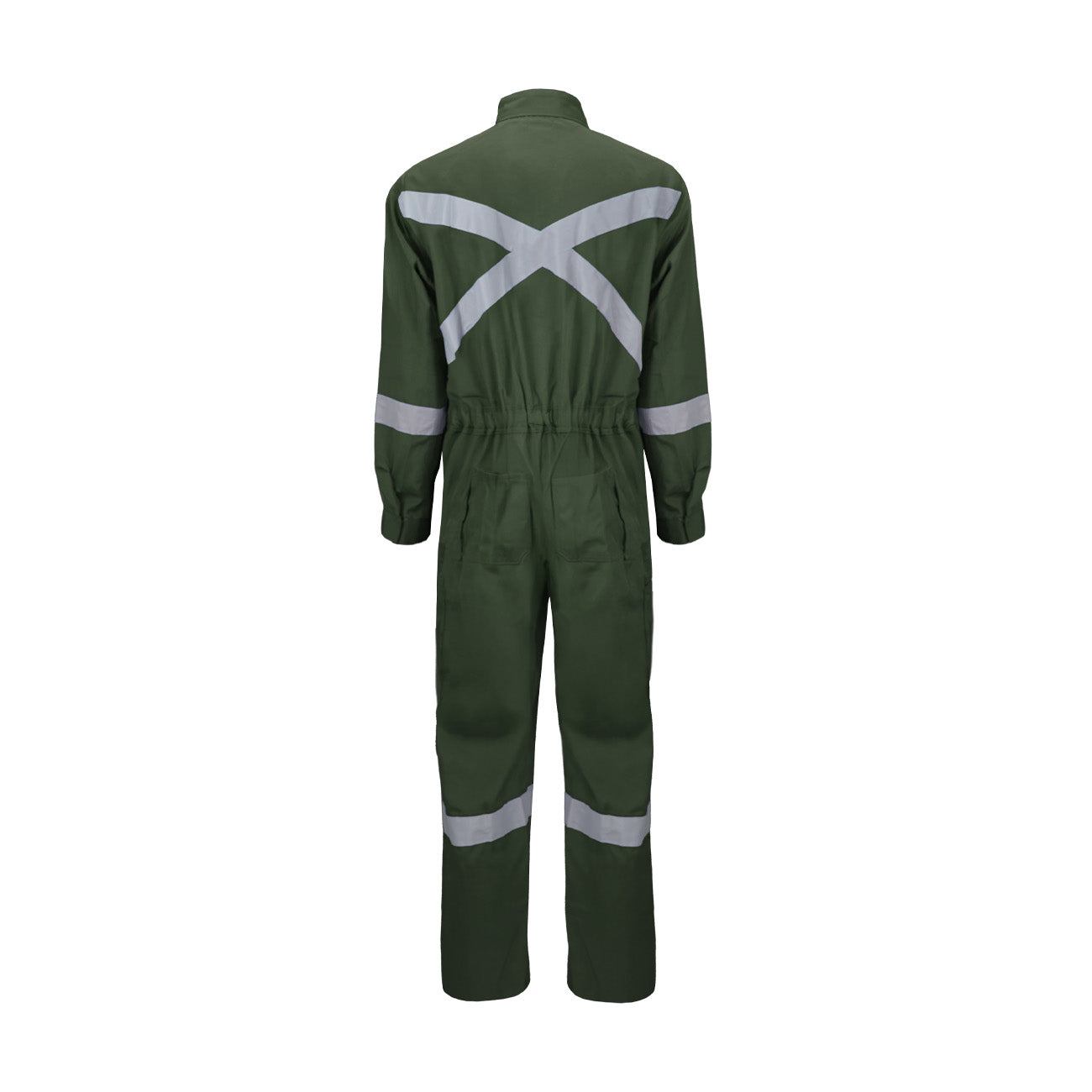 Buzo Black Wolf Piloto Poplin con Cinta Reflectante Verde