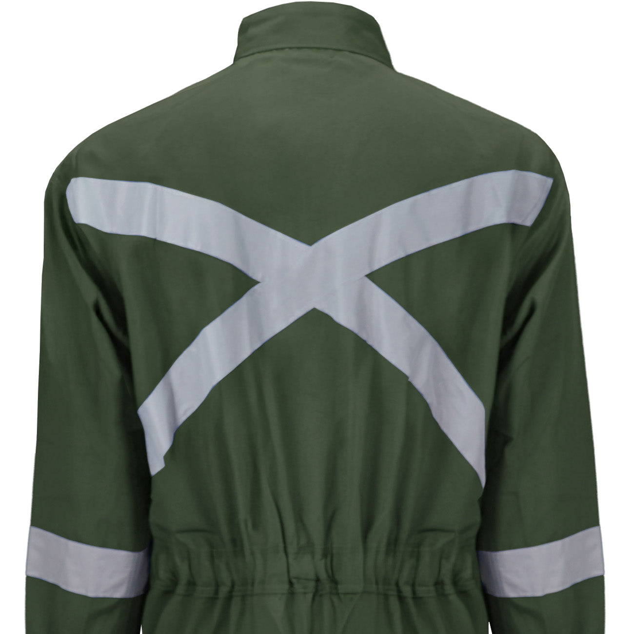 Buzo Black Wolf Piloto Poplin con Cinta Reflectante Verde