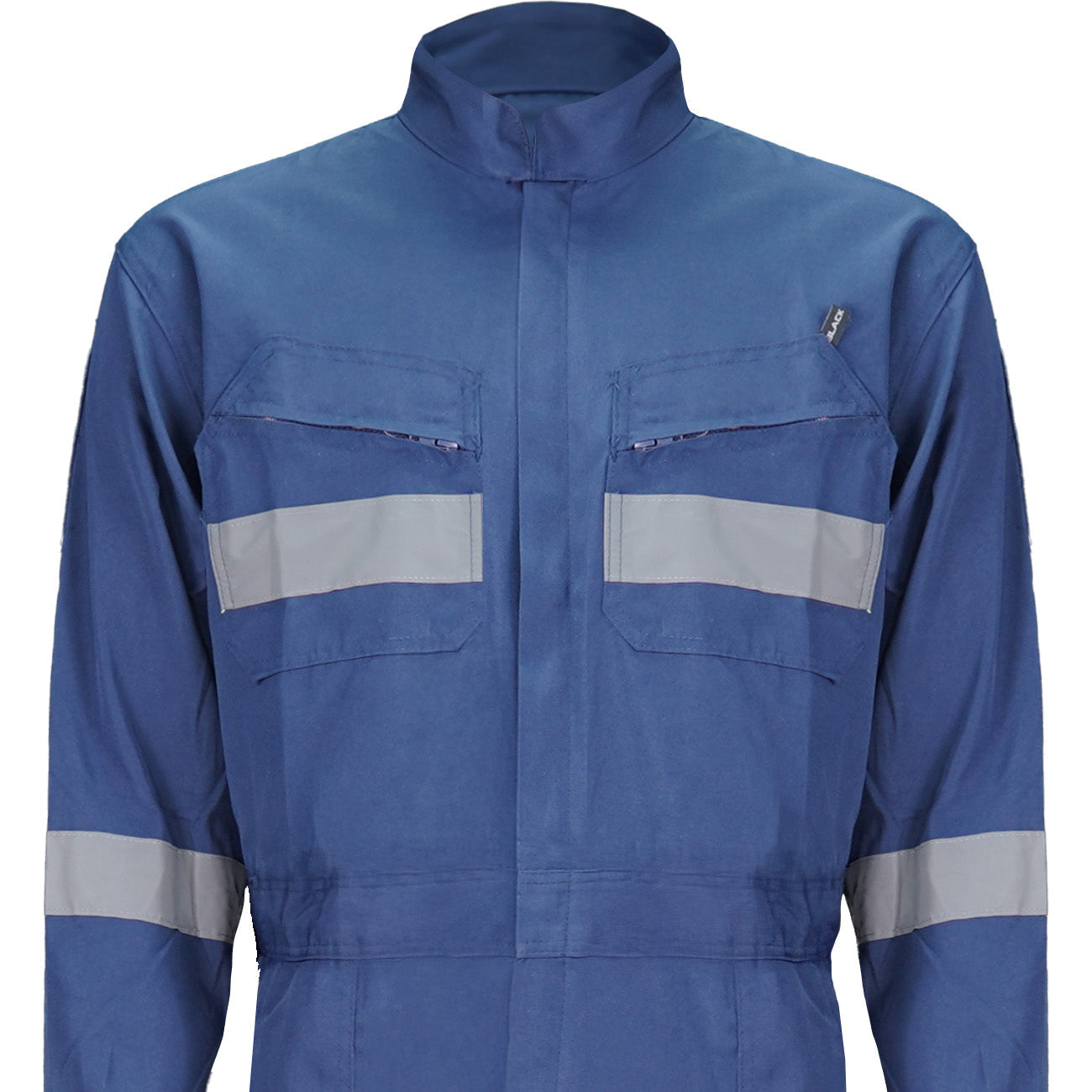 Buzo Black Wolf Piloto Poplin con Cinta Reflectante Azul