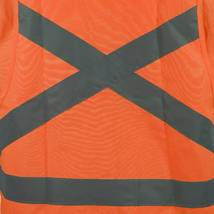 Chaleco Geólogo Black Wolf Poplin Cinta 360° Naranjo Fluor