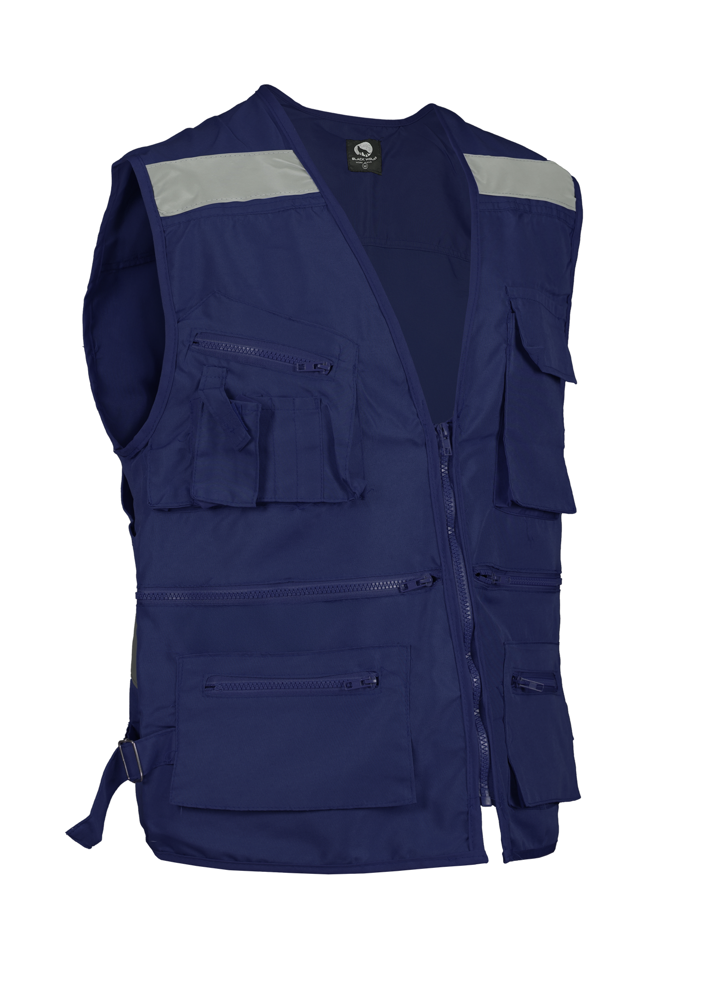 Chaleco Black Wolf Geo Poplin Azul Con Reflectante