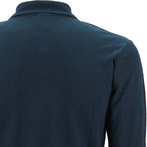 Polera Black Wolf Pique Manga Larga Bw Azul