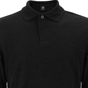 Polera Black Wolf Pique Manga Larga Bw Negro