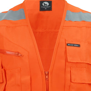 Chaleco de seguridad Black Wolf Geo Canvas con Reflectante