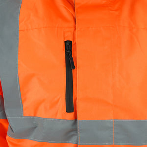 Parka Black Wolf Vial Highway Naranja