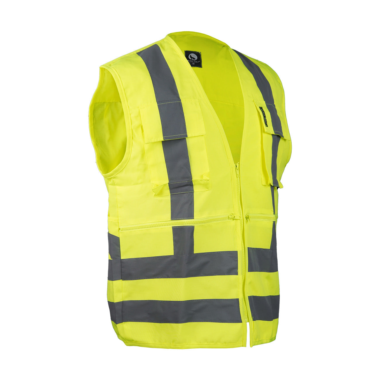Chaleco Black Wolf Geo Poplin Cinta 360° Amarillo Fluor