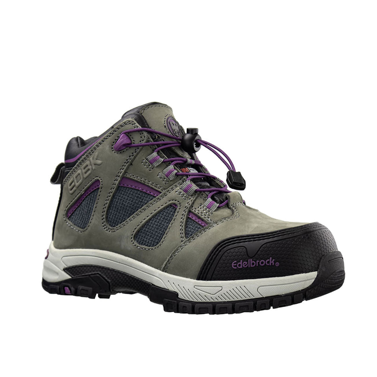 Botín Edelbrock EDBK 177 Mujer Gris Morado