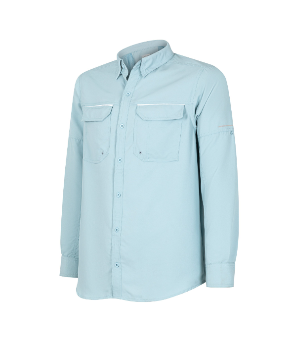 Camisa Texora Outwork Jubae Ripstop Manga Larga Celeste