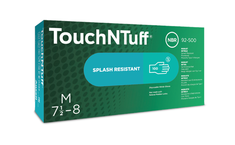 Guantes de Seguridad Ansell Nitrilo Touch N-Tuff 92-500 - 100 unidades