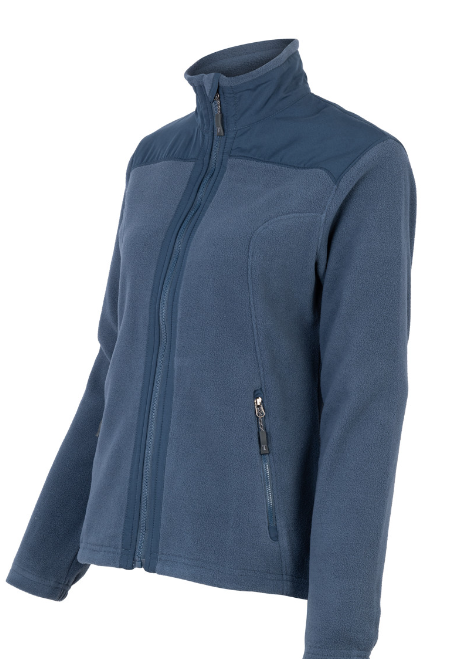 Micropolar Texora Tela Plana Manga Larga Mujer Azul
