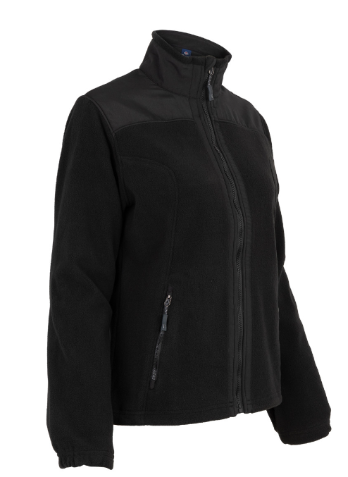 Micropolar Texora Tela Plana Manga Larga Mujer Negro