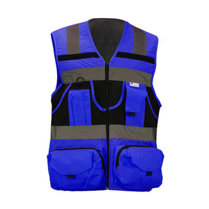 Chaleco Geólogo Minero Under Cover Azul