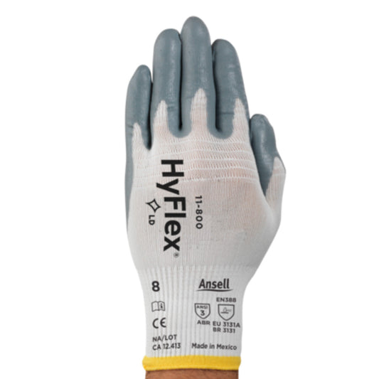 Guantes de Seguridad Ansell Nitrilo Hyflex 11-800