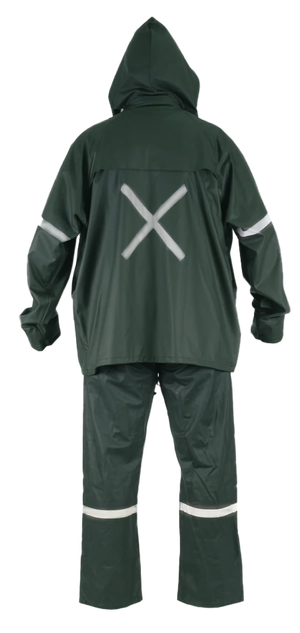 Traje Antiácido Tiger Eyes Pu C/Cinta Rfl Varón Verde