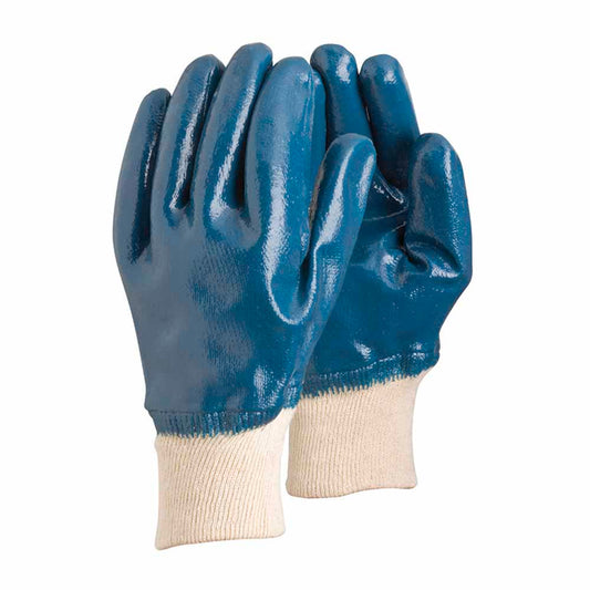 Guantes de Seguridad Steelpro Nitrilo Puño Tejido Azul