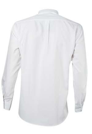 Camisa Jayson Oxford Manga Larga Boton Suelto Blanca