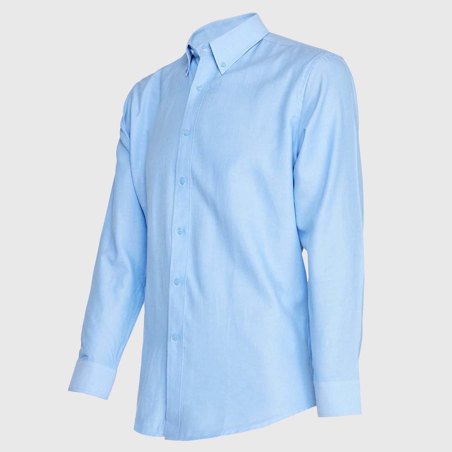Camisa Jayson Oxford Manga Larga Boton Suelto Celeste
