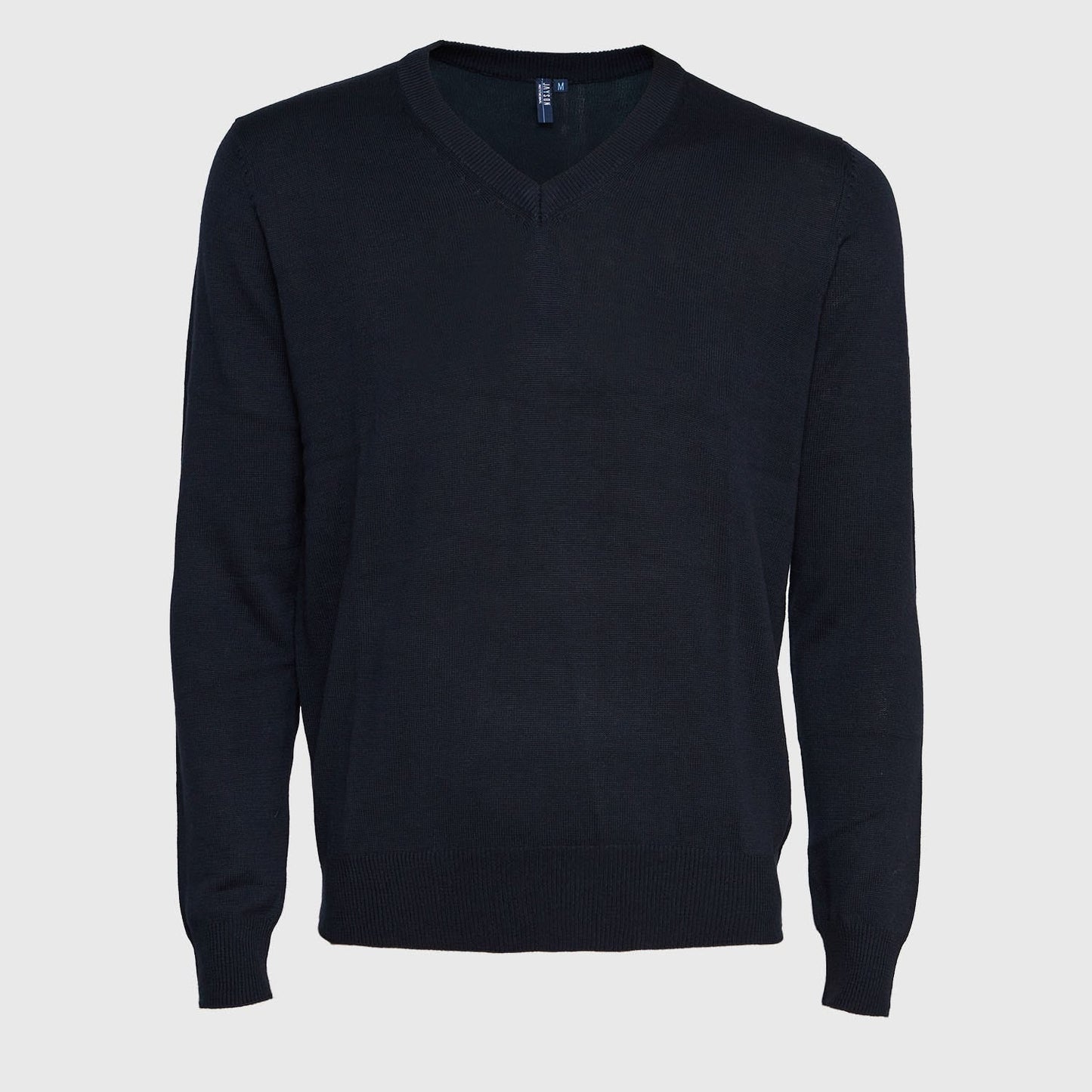 Sweater Jayson Cuello V Manga Larga Azul Marino