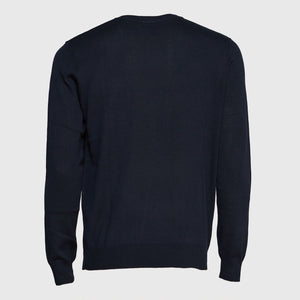 Sweater Jayson Cuello V Manga Larga Azul Marino