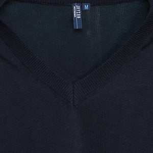 Sweater Jayson Cuello V Manga Larga Azul Marino