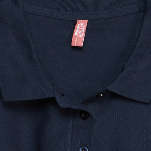 Polera Jayson Pique Manga Corta Mujer 80/20 Azul Marino