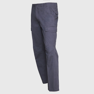Pantalon Gabardina Cargo Algodon Gris