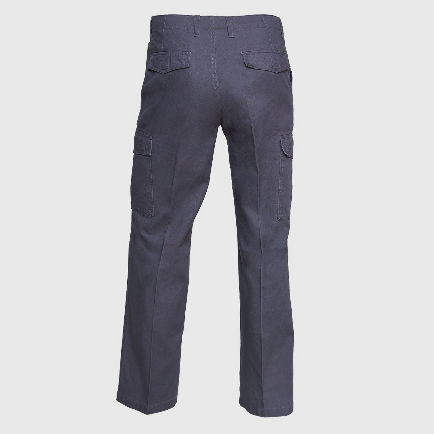 Pantalon Gabardina Cargo Algodon Gris