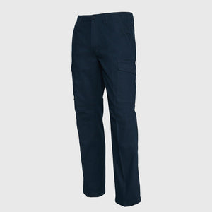 Pantalon Jayson Gabardina 100% Algodon Cargo Azul