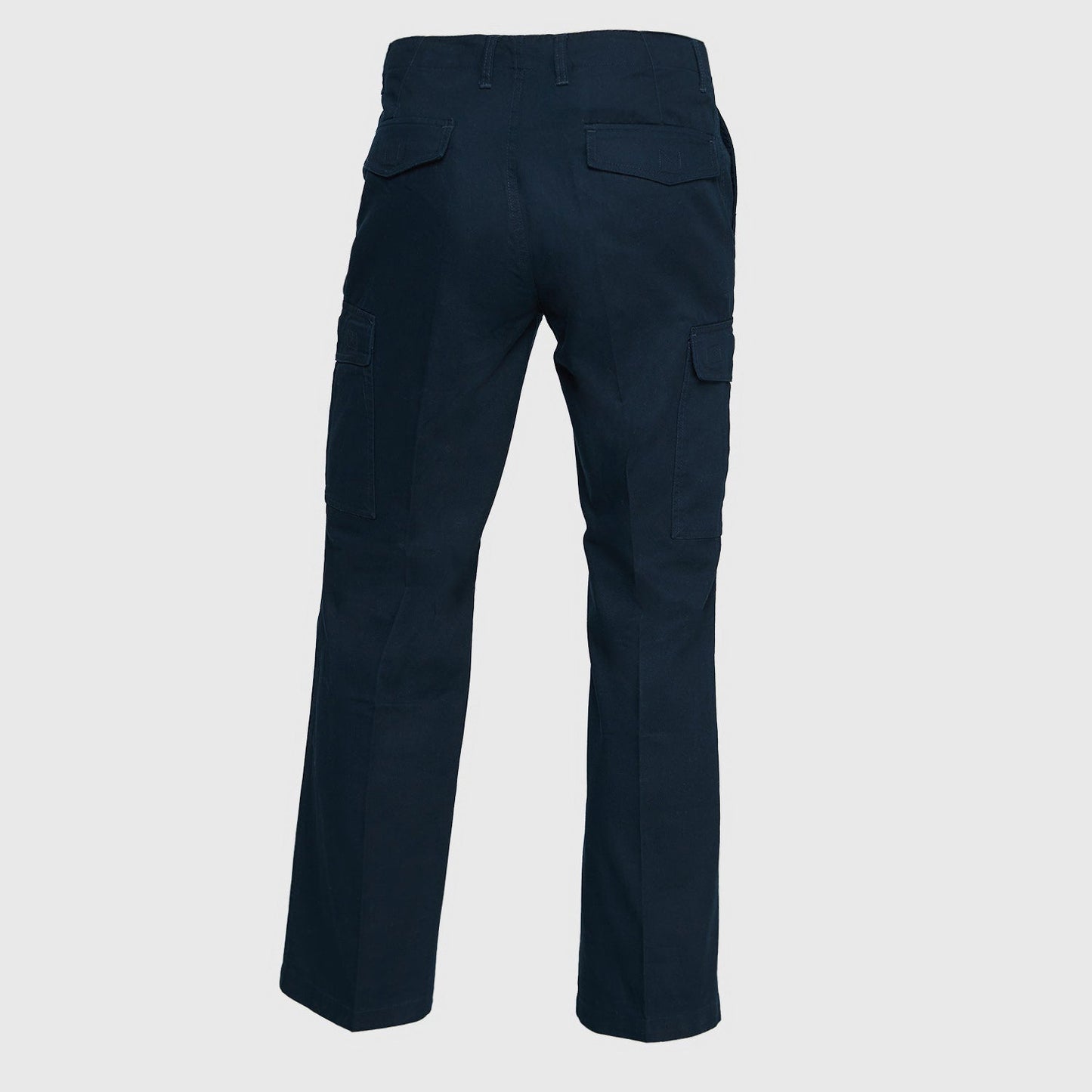 Pantalon Jayson Gabardina 100% Algodon Cargo Azul