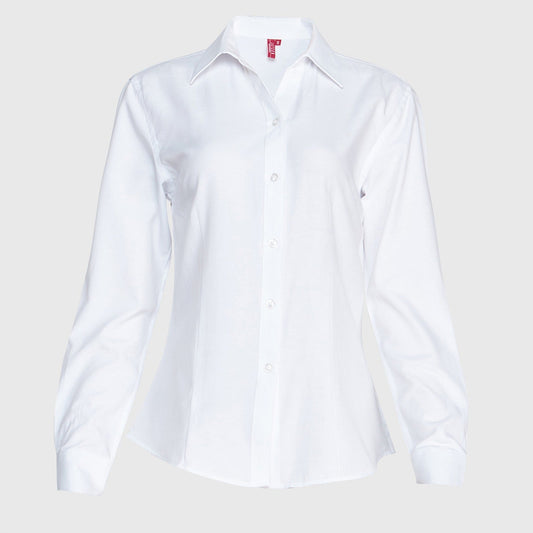 Blusa Jayson Oxf Manga Larga 60/40 Blanca