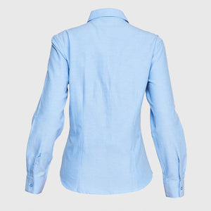Blusa Jayson Oxf Manga Larga 60/40 Celeste