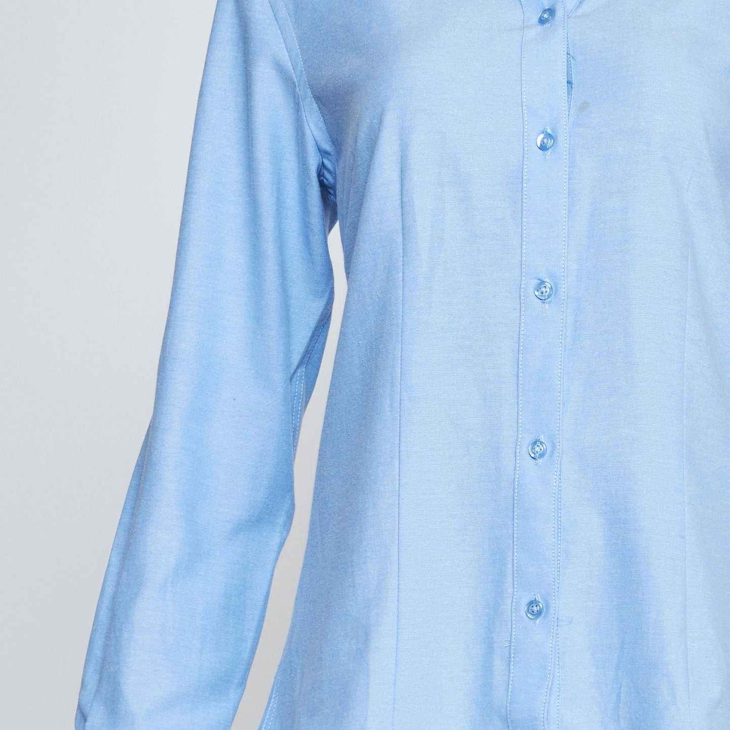 Blusa Jayson Oxf Manga Larga 60/40 Celeste