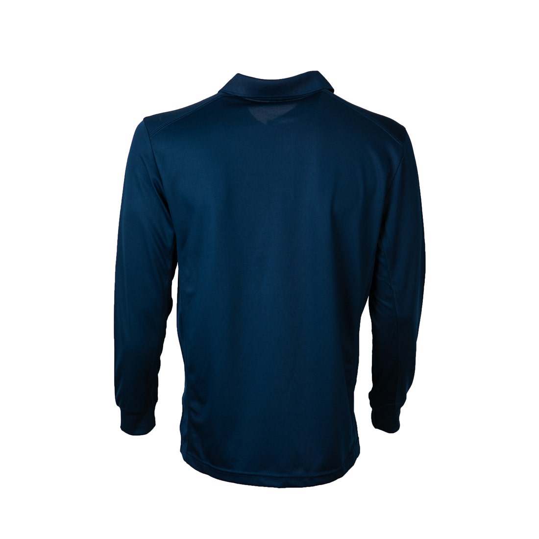Polera Jayson Dry Fit Cuello Camisero Manga Larga Azul Marino
