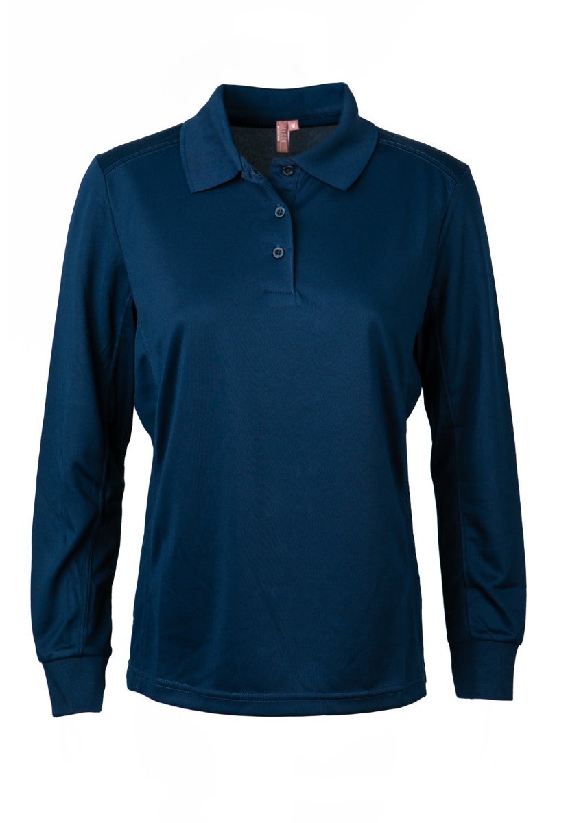 Polera Jayson Dry Fit Manga Larga Mujer Azul Marino